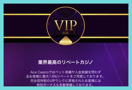 エースカジノのVIP